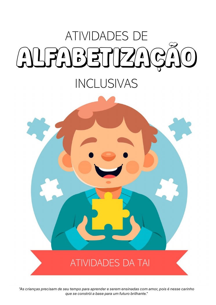 Capa da Apostila de Alfabetização Inclusiva